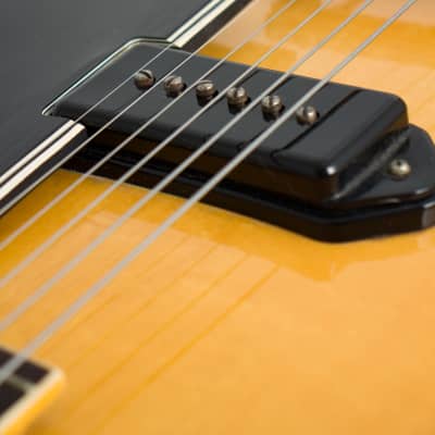 Gibson  ES-225TN Thinline Hollow Body Electric Guitar (1957), ser. #U389-18, original brown hard shell case. image 13