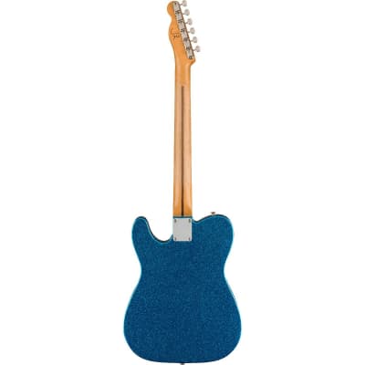 Fender J Mascis Telecaster Maple Fingerboard Electric Guitar Bottle Rocket Blue Flake image 3