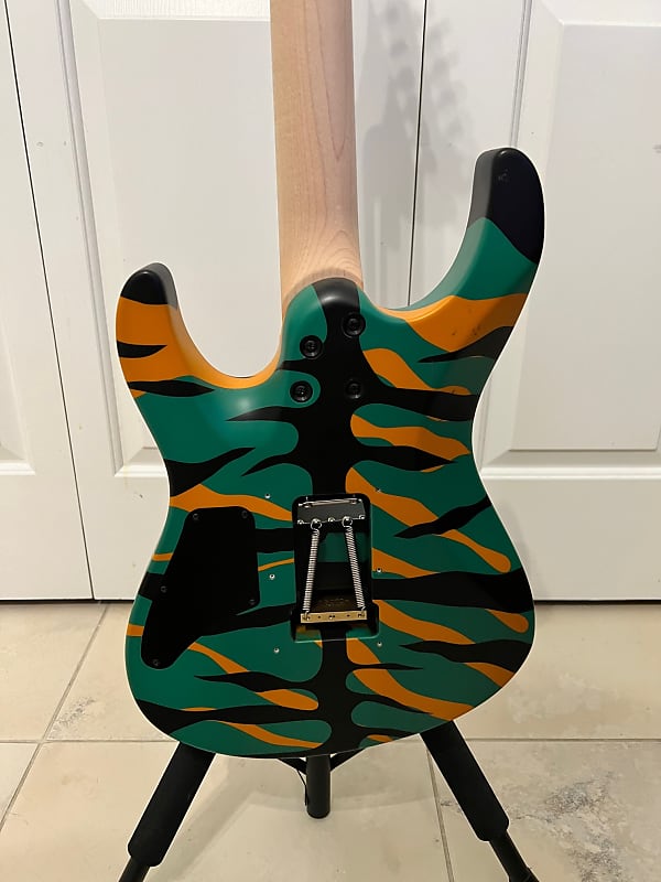 Suhr Modern 80's Prototype Custom Shop Satin Tiger Camo | Reverb