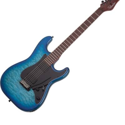 Schecter Traditional Pro Guitar Transparent Blue Burst for sale
