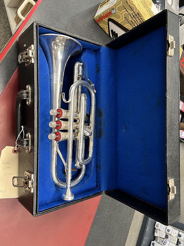 Huttl Line 700 Cornet with Mouthpiece and Case | Reverb