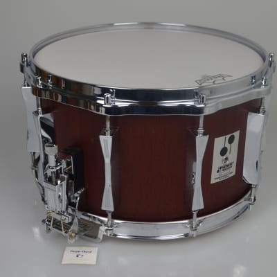 Sonor Phonic Plus D518x MR snare drum 14" x 8", Red Mahogany from 1989 image 6