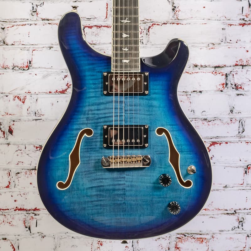 PRS - Paul Reed Smith SE Hollowbody II - Hollowbody Electric Guitar - Faded Blue Burst - w/ Hardshell Case image 1