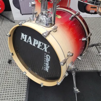 Mapex Pro M Series 4 Pc Shell Pack With Extras 2000s Red Fade image 6