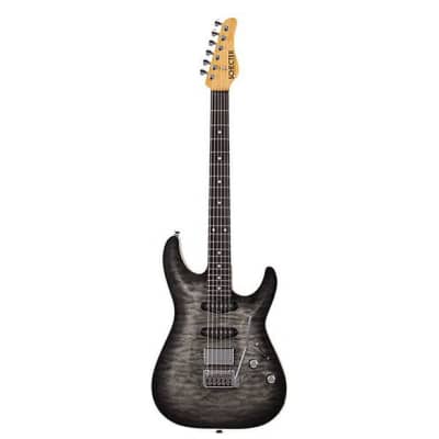 Schecter California Classic Made in Japan, Charcoal Burst, Mint Condition w/ Case, Free Shipping, Authorized Dealer image 3