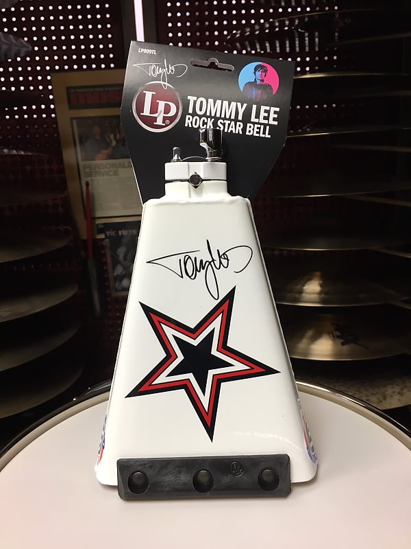Latin Percussion LP009TL TOMMY LEE Rockstar Ridge Rider Cowbell White   (MORE COWBELL) image 1