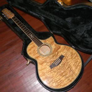 Ibanez EW2012ASENT 12-String Exotic Wood Acoustic-Electric Guitar Gloss Natural w/ EW Series Case 20 image 1