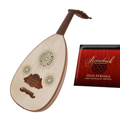 Arabic Oud W/ Soft Case Package Includes: 14-String Sheesham Arabic Oud W/ Soft Gig Bag + Arabic Oud image 1