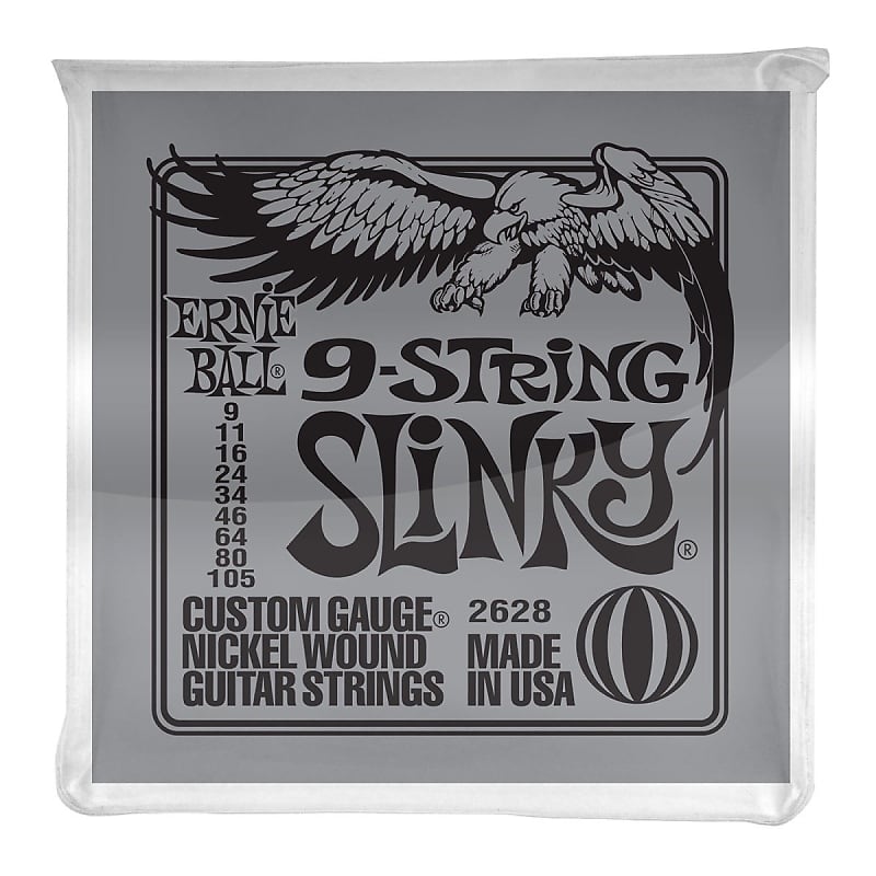 Ernie Ball 9-String Nickel Wound Slinky Electric Guitar Strings image 1