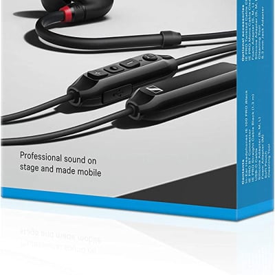 Sennheiser IE 100 PRO WIRELESS BLACK Dynamic In-Ear Monitoring Headphones, Black image 3