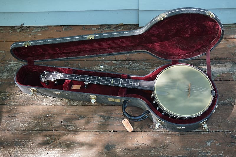 Mike Ramsey Fairbanks Electric Open Back Banjo Mahogany Whyte Laydie Tone Ring Hand Made Old Time image 1