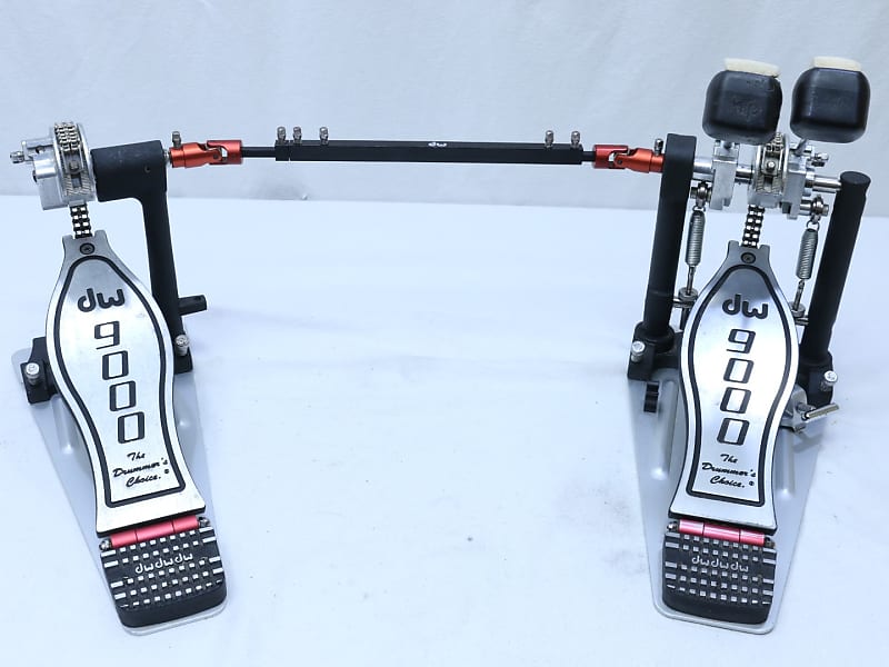DW 9000 Drum Double Kick Drum Bass Chain Drive Pedal Reverb