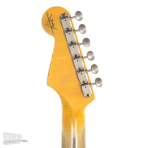 Fender Custom Shop 1957 Stratocaster Heavy Relic Aged Vintage White Over 2-Color Sunburst (Serial #82425) image 7