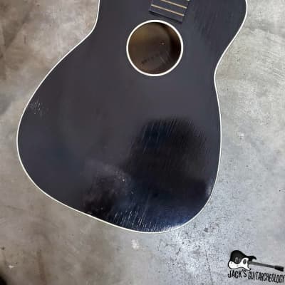 Luthier Special: Harmony / Kay / Truetone Guitar Husk Project (1950s, Black) image 11