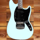 Fender MG-69 MIJ Mustang Reissue Daphne Blue Nice 1995 Japan Guitar 33620