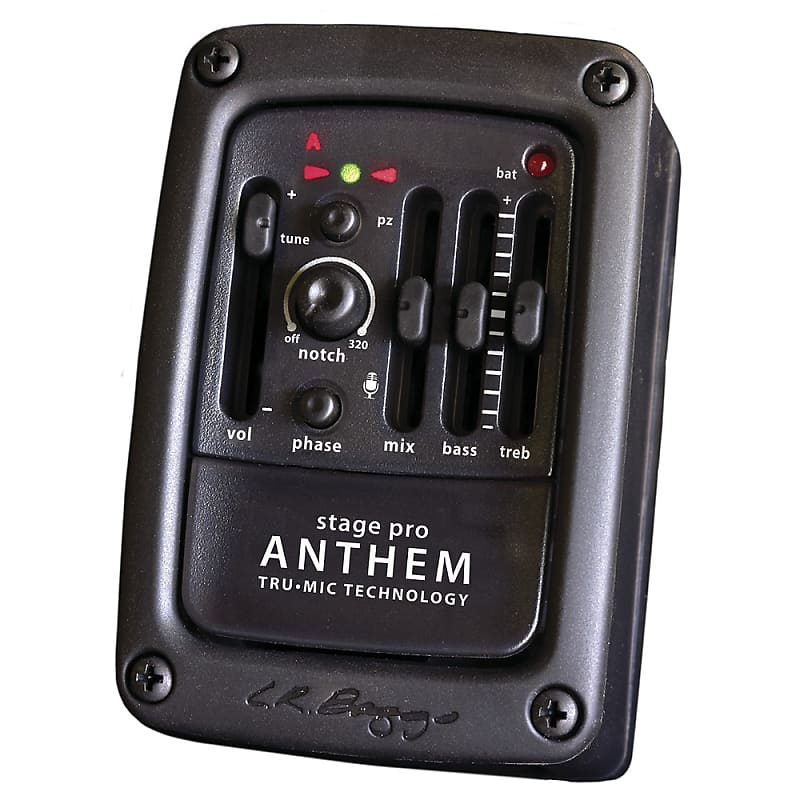 LR Baggs Stagepro Anthem Pickup and Side Mounted Preamp with Tuner image 1