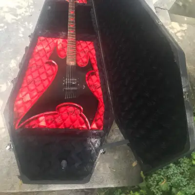 2006 B.C. Rich "Avenge" Son Of Beast Black/Crimson Red With OHSC (Coffin Case) image 18