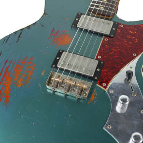 Novo Serus T Guitar - Custom HH - Ocean Turquoise over 3 Tone Sunburst image 7