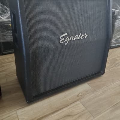 Egnater Vengeance VN-412A angled guitar speaker cabinet- "Elite 75" black image 1