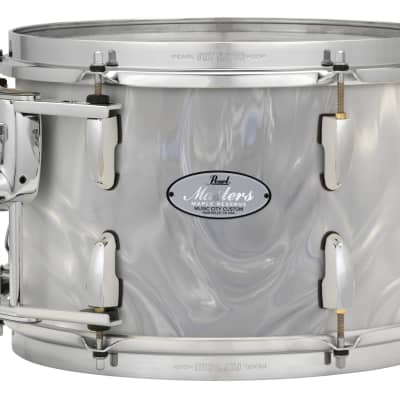 Pearl Music City Custom Masters Maple Reserve 22"x14" Bass Drum WHITE SATIN MOIRE MRV2214BX/C722 image 1