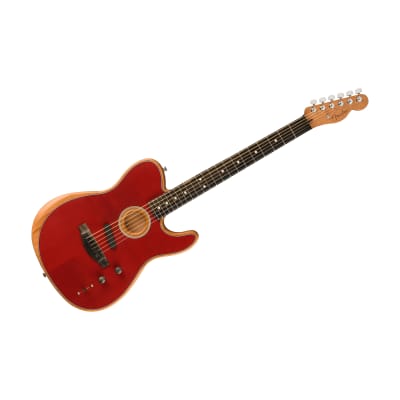 American Acoustasonic Telecaster Crimson Red Fender for sale