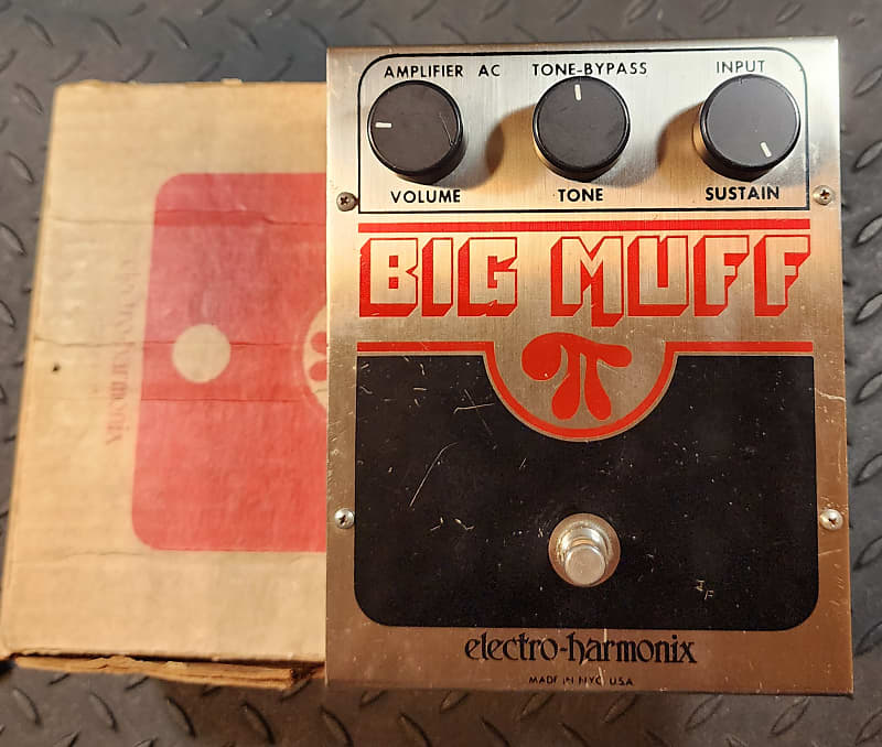 Electro-Harmonix Big Muff Pi V6 1981 Vintage Fuzz EH3034 2N5088 Transistors