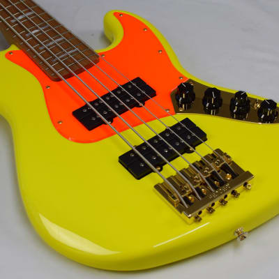 Fender Jazz Bass Mononeon V Neon Yellow RMN Bild 11