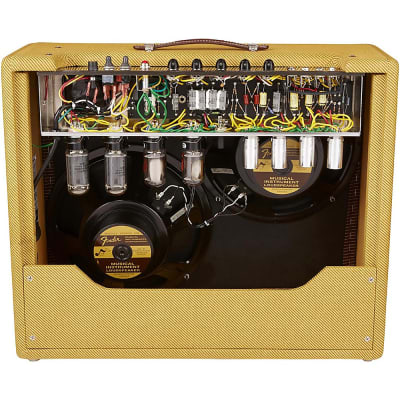 Fender '57 Custom Twin 40W 2x12 Tube Guitar Amp Regular Lacquered Tweed image 6
