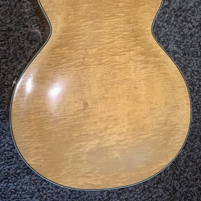Vintage National Early 50's 'Oahu' Archtop Natural Finish  hollow body electric guitar made in usa image 5