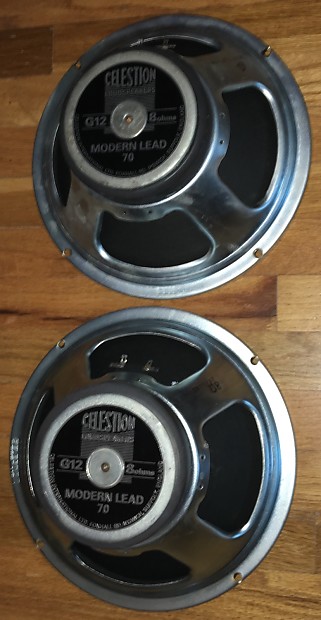 Celestion Modern Lead 70 Guitar Speakers PAIR England Made 8 Ohms