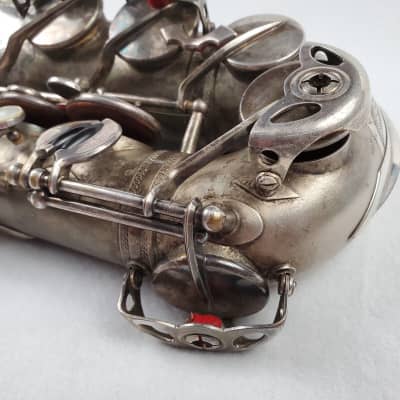 SELMER Balanced Action BA Alto Saxophone - Satin Silver Plated w Gold Wash Bell! image 6