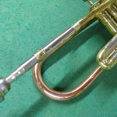 Harry Pedler & Sons American Triumph Trumpet 1950's with Rare Copper Bell - Case & Bach 7C MP image 7