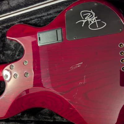 Ibanez PGB1 Paul Gray - Trans Red Left Hand image 3