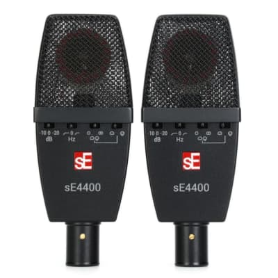 SE ELECTRONICS SE4400 PAIR Classic Hand-Crafted Studio Mics with 4 Polar Settings, Shockmount and Case image 2