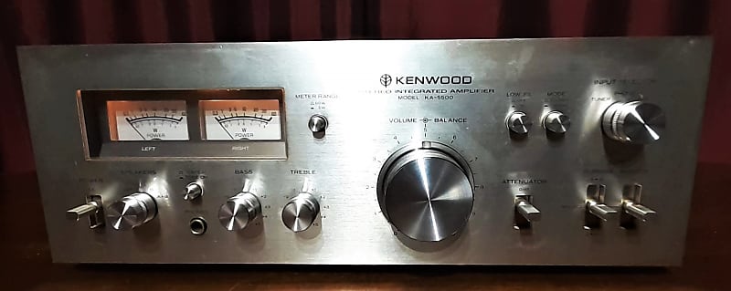 1977 Kenwood KA-5500 Stereo Integrated Amplifier Silver