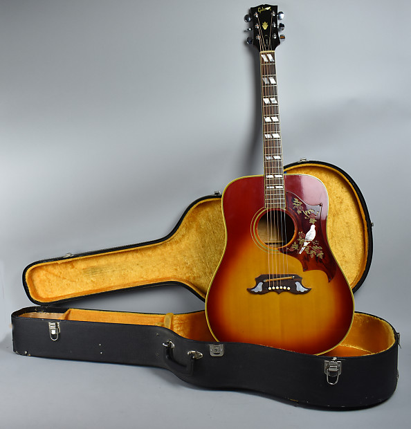 1969 Gibson Dove Original Vintage Cherry Sunburst Vintage Acoustic Guitar  w/HSC