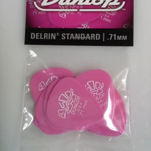Dunlop 41P71 Delrin 500 Standard .71mm Guitar Picks (12-Pack)