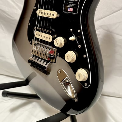 Fender American Ultra Luxe Stratocaster Floyd Rose HSS-Silverburst 2021 - Silverburst image 5