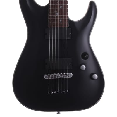 Schecter Damien Platinum 7 String Electric Guitar Satin Black image 3