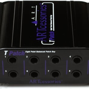 ART TPatch 8-point 1/4 inch TRS Balanced Patchbay image 4