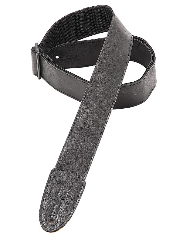 Levy's M7GP Garment Leather Guitar Strap - Black image 1