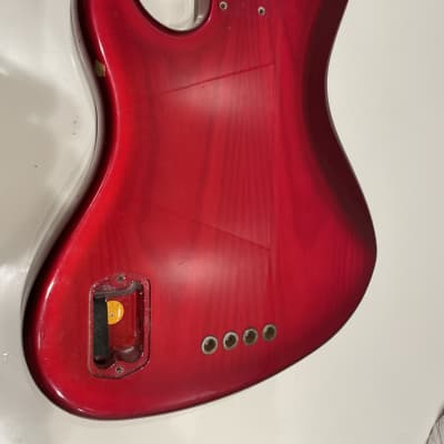 Fender American Deluxe Jazz Bass with Maple Fretboard - Crimson Red Transparent - Suhr Era Body and Neck image 4