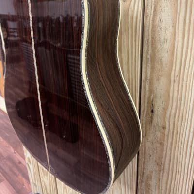 DREADNOUGHT FORTY FIVE D model acoustic guitar 2024 - Natural inlays galore FREE WRANGLER DENIM STRAP image 19