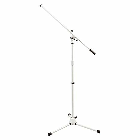 On-Stage MS7801W Euro Boom Microphone Stand- White image 1