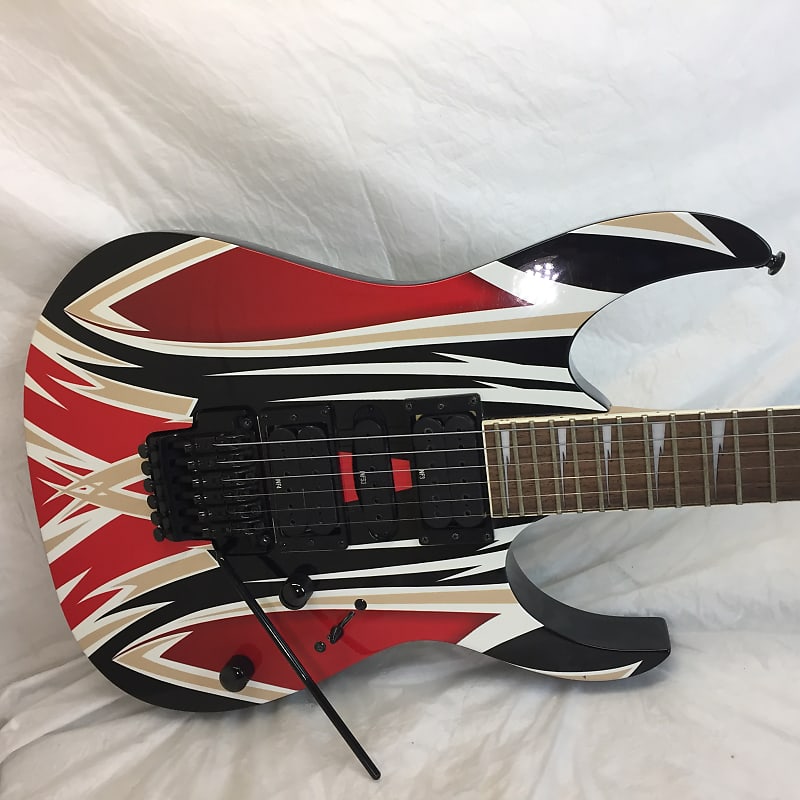 Ibanez Ibanez RG370DX Tribal Red/White/Black Graphic Electric Guitar w/  Wizard II Neck