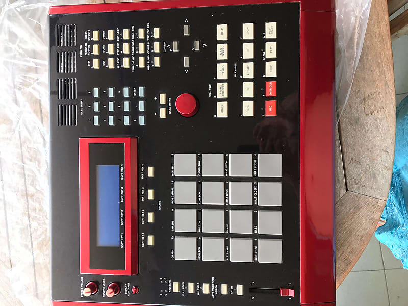 Akai MPC3000 CUSTOM GLOSSY BLACK AND RUBY RED + zip drive +SCSI Production Center image 1