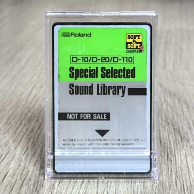 Roland D-10 / D-20 / D-110 Voice ROM Data Card // Soft & Soft 2 Campaign Special Selected Sound Library // VERY RARE JAPAN ONLY CARD