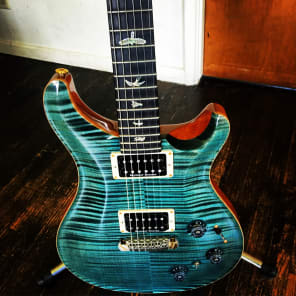 PRS P22 Artist Package 2012 Blue Smokeburst Flametop with Original Hardshell Case and Case Candy image 3