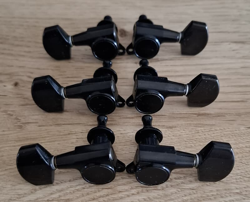 Gotoh SG381-01 Machine Heads Tuners Guitar 3x3 - Black image 1