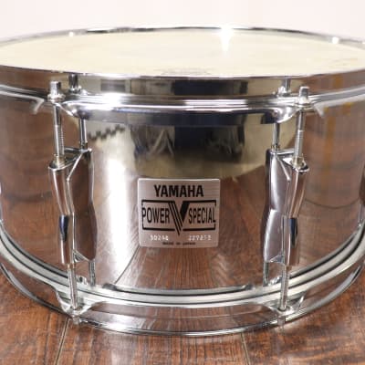 Yamaha 6.5x14 Power V Steel Snare Drum Vintage 1980's MIJ image 1